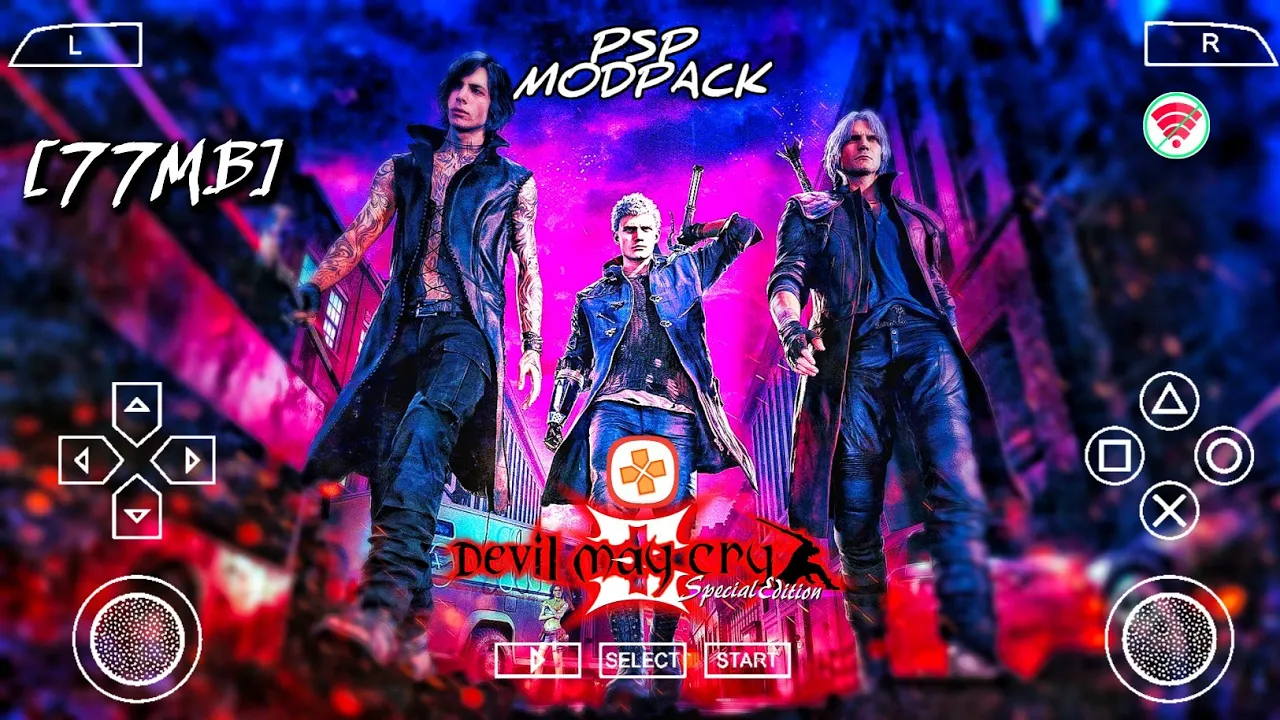 DEVIL MAY CRY 3 PSP MOD HIGHLY COMPRESSED